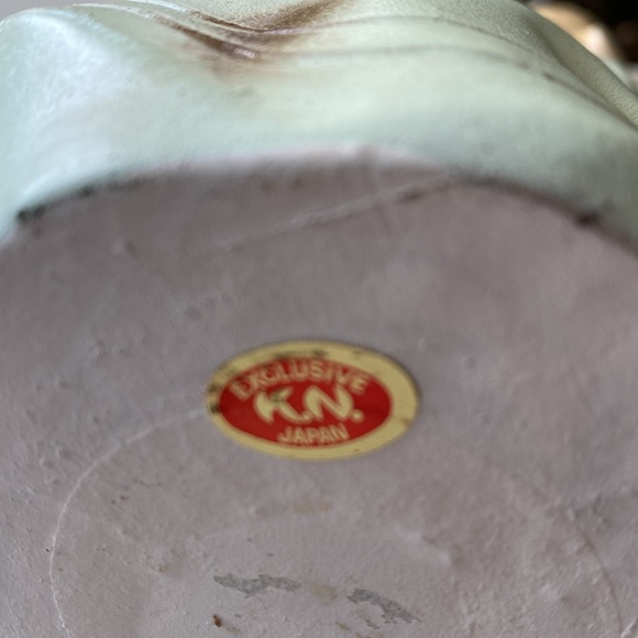 Vintage Ceramic Kissing Angel Hand Painted Christmas Figurine - K.N. Japan - Picture 6 of 8